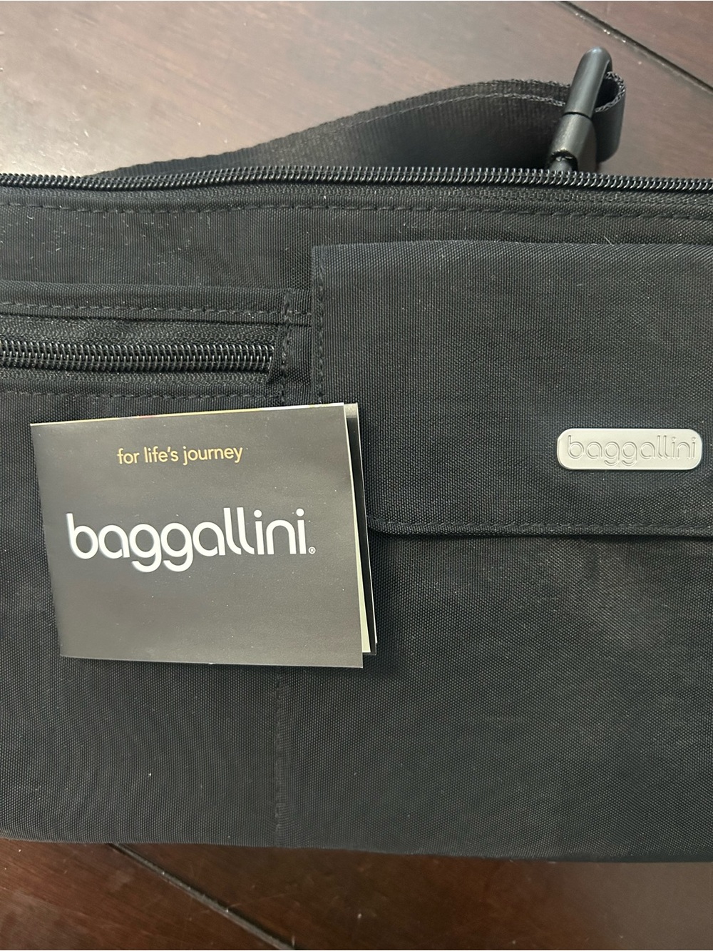 Baggallini Black Compact Crossbody Bag